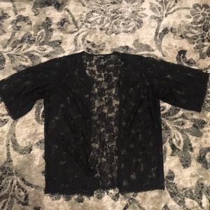 Black Lace Kimono